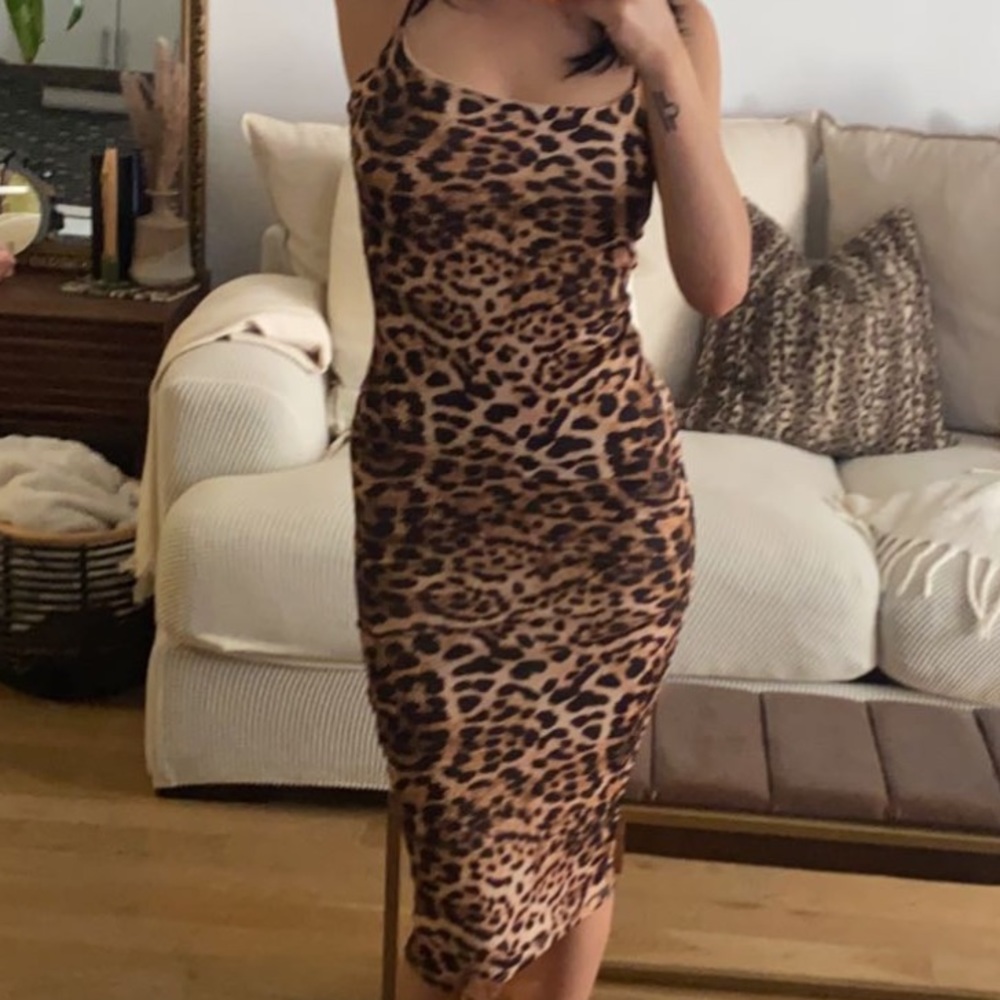 Naked Wardrobe Leopard Dress